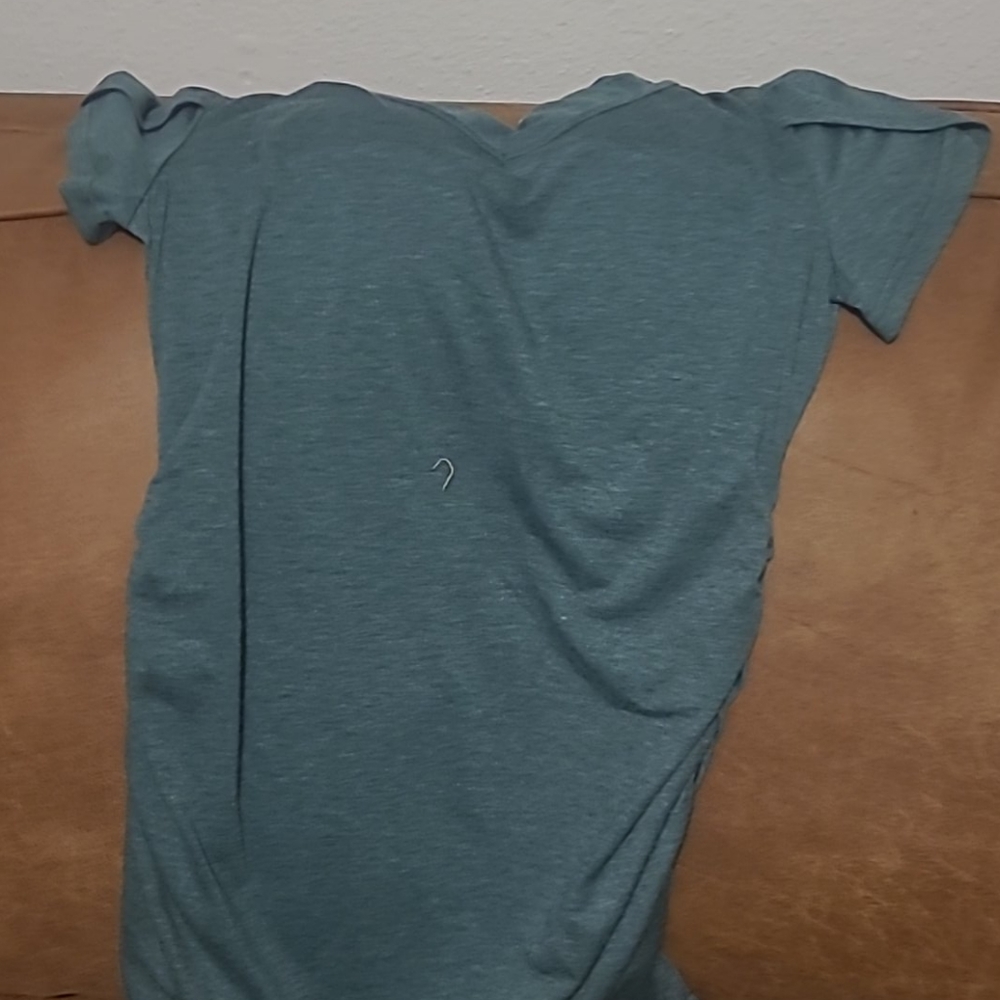 Teal green casual shirt